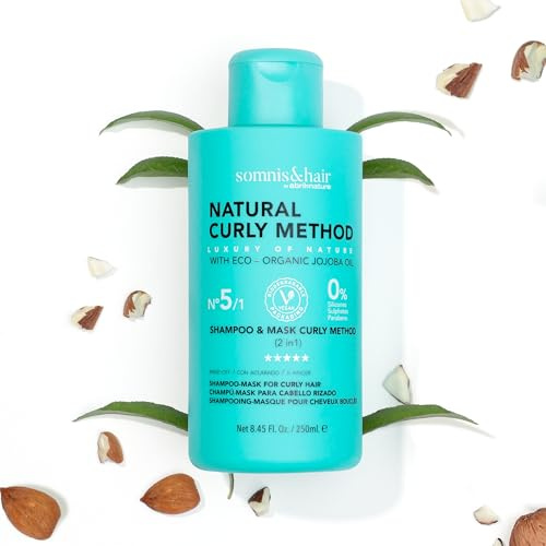 somnis&hair - Champú y Mascarilla 2 en 1 Método Curly para Rizos y Ondas - Definición, hidratación y anti-encrespamiento - Sin Sulfatos ni Parabenos ni Siliconas - Vegano - 250 ml