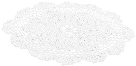 OUNONA handgefertigte Tischdecke tischdecken im landhausstil Desk pad Trinkuntersetzer Häkeldeckchen aus Spitze Vintage-Dekor Häkelnadeln kleine Tischdecke Tischset Weben