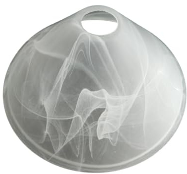 Ersatzglas Lampenschirm E27 alabasterfarbig – Glaslampenschirm Ø 29 cm Lampenschirm Glas Leuchtenglas Leuchte alabasterfarbig Ersatzschirm Lampenschirme - 147842