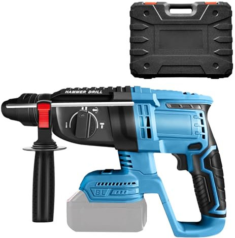 Akku Bohrhammer Kompatibel mit Makita 18V Lithium-Akku, Professional Bürstenloser Kombihammer Schlagbohrmaschine, 4500 BPM, 1700 RPM, 2.7 Joule Max Schlagkraft (Ohne Akku) (2.7 Joule/3 Modi)