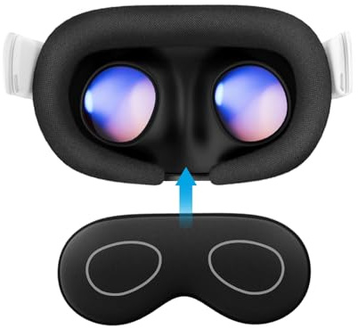 AMVR Linsskydd kompatibelt med Meta Quest 3s, Quest 3/2/1, Vision Pro, ventilindex, Rift S och Pico 4, skyddar objektiv från solljus, repor och damm