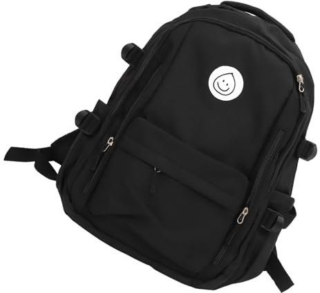 SAFIGLE 1stück Stil Schulrucksack Für Schüler Große Kapazität Multifunktionale Organizer-Tasche Eleganter Rucksack Für Schule Und Wasserdichtes Schwarze Farbe Mit Zufälligem Muster