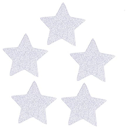 SHOWERORO 100 Piezas de Confeti Brillante Que No Se Desprende Papel en Forma de Estrella para Decoraciones de Bodas Cumpleaños Y Fiestas