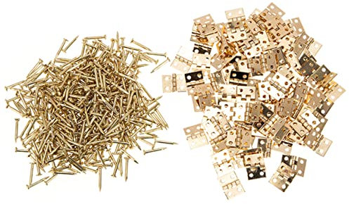 Gadpiparty 50piezas Bisagras Pequeñas Para Cajas y Baúles Bisagras Plegables Antiguas Accesorios Decorativos