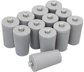 TLDSHOP® - Tappi conici per tapparelle - Tappo finecorsa - Confezione da 12 pezzi (con viti) - 2 misure disponibili (30mm e 40mm) - Disponibili in colore Grigio, Marrone o Bianco: (GRIGIO, 30mm)