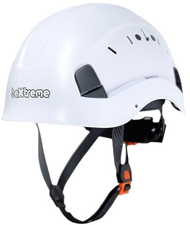 Kletterhelm für Klettersteigen, Unisex, für Herren und Damen, Einheitsgröße, verstellbar, leichter Schutz, bequeme Passform, maximale Belüftung, Schutz für Bergsteigen, Höhlenforschung, Canyoning