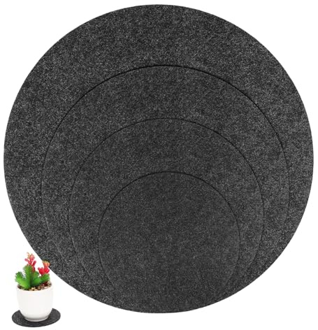 Toyvian 20Pièces sous Feutre Réversibles pour Plantes Absorbants Ronds pour Pots de Fleurs Lot de Accessoires pour Protection de Surfaces