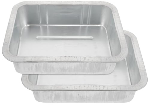 Alipis 2pezzi Vaschetta Scarico Olio Auto in Acciaio Stacking Resistente per Raccolta Liquidi e Cambio Leggera e Facile da Pulire Piccola Vaschetta Cambio Olio Auto