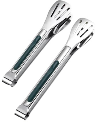 SGERUFZ Juego de Pinzas de Cocina Acero Inoxidable de Calidad alimentaria con Mango Antideslizante