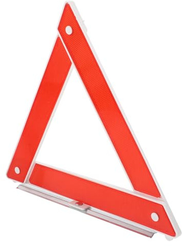 Hohopeti Triangolo di Emergenza Pieghevole in Metallo e Plastica Segnale di Avvertimento a Triangolo per Auto e Camion Segnaletica Stradale Portatile ad Alta visibilità per Sicurezza su