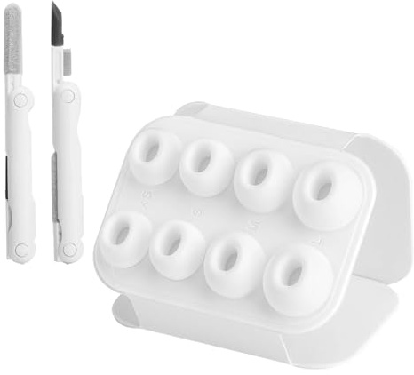 LOLANIUT 4 paia di gommini auricolari di ricambio in silicone compatibili con i gommini auricolari AirPods Pro, gommini auricolari AirPods Pro 2, XS/S/M/L Gomminiauricolari in silicone