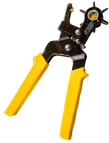 Patifirst Sacabocados para Cuero - Alicate Perforador Ergonómico Resistente De Múltiples Tamaños - Perforador De Collares De Perros Y Cinturones De Cuero - Para Monturas Zapatos Tela Proyectos