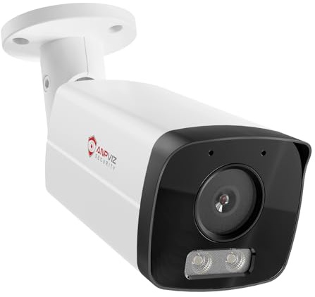 Anpviz 4MP Bullet PoE IP Camera with Smart Dual Light Color Night Vision, Full Metal PoE Security Camera Indoor/Outdoor, AI Human Motion Detection, IP66, Wired, NDAA, IPC-B8A43WD-S (U Series)