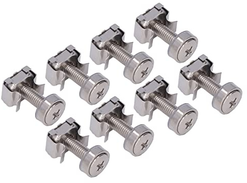 HELEVIA Set di 50 dadi a gabbia M5 nichelati per camper marine yacht con scatola di immagazzinaggio