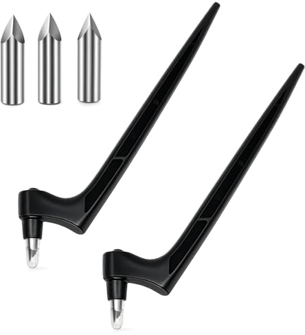 2 Stück Verbessere Cuttermesser Basteln, Multifunktionsablage Bastelmesser mit 3 Ersatzklingen(15°/30°/45°), 360 Grad Präzisions Edelstahl Skalpell Basteln für Handwerk Scrapbooking Modellbau