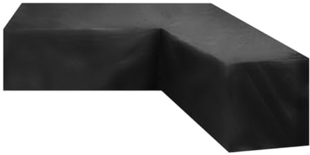 MINAOLULUS Housses de Canapé d'Angle en Tissu Oxford 210D Imperméable pour Mobilier de Jardin Sectionnel, Protection Résistante aux Intempéries, Dimensions 215 X 215 X 87 CM, Usage Extérieur