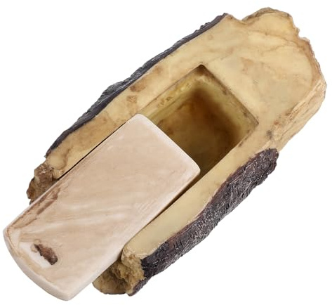 FUOYLOO Scatola per Chiavi Finta Pietra per Esterno, Nascondiglio Sicuro per Chiavi da Giardino Design Realistico e Materiale Resistente alle Intemperie Colore Casuale