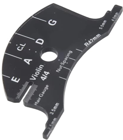Wanjorlay Violin Bridges Multifunctional Mold Template 4/4 Violin Bridges Repair Reference Tool Fingerboard Scraper Making Tools Easy Install