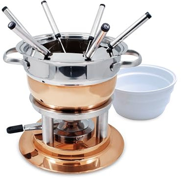 Swissmar F66415 Lausanne-Fondue (11 x 240 mm), Acero Inoxidable Recubierto de Cobre