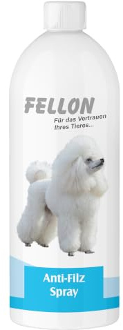 Fellon Anti-Filz für Hunde | Entfilzungsspray 1 Liter | pH-neutral | Fellpflege für seidigen Glanz & leichte Kämmbarkeit | für alle Felltypen, Welpen & Allergiker | Dermatologisch getestet