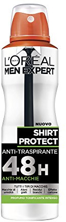 L'Oréal Paris Men Expert Carbon Protect Déodorant à bille anti-transpirant, pour homme Shirt Protect