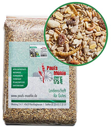 Paul´s Mühle Wildvogelfutter, Vogelfutter ideal für Brutzeit und Aufzucht, Phönix, 25 kg