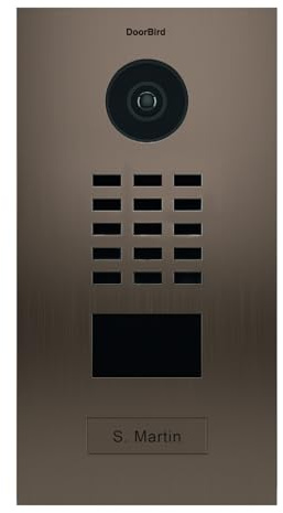 Doorbird D2102BV Video-Türsprechanlage, 1 Klingel, bronzefarben