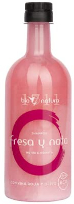 1711 Bio Natura Champú de Fresa y Nata, Tratamiento de Nutrición, Aromaterapia, 750 Mililitros