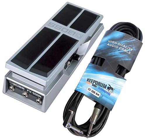 Boss FV-500H Volume-Pedal Expressionpedal+keepdrum Gitarrenkabel abgewinkelt 6m