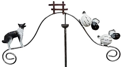 SK Garden Home Metal Wind Spinner - Sheep Dog Trial Mobile