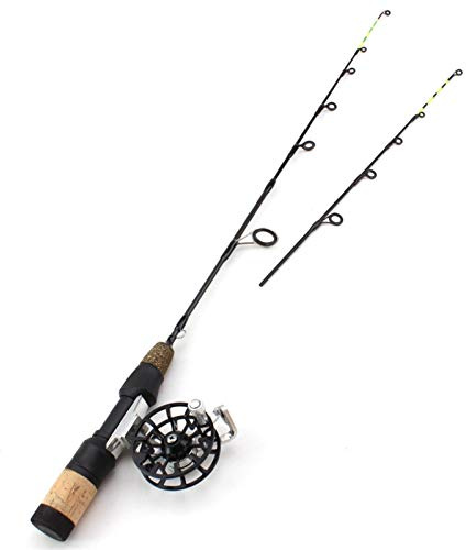 H/A ZYDYG 58CM ultra-short winter fishing rod fishing reel combination, fishing set 2 carbon section reels, mini boat fishing rod reels, big fish fishing tackle ZYDYG (Color : Black)