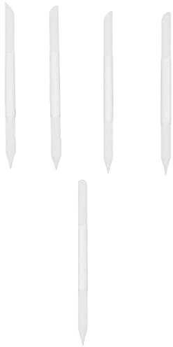 FOMIYES Nagelhautschieber aus Glas, Maniküre, Nagelfeilen, doppelseitig, Kristallglas, Präzisionsfeilen, Nagelhautentferner, 5 Stück