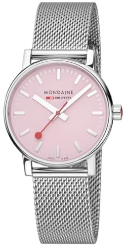 Mondaine Evo2 Herren Uhr analog Quarzwerk mit Edelstahl Armband MSE.35130.SM