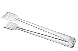 Pinza da Cucina Pinza per Alimenti per Barbecue in Acciaio Inossidabile Pinza per Pane Anti Calore Morsetto per Pasticceria Pinza da Cucina per Barbecue Utensili da Cucina (Piccola)