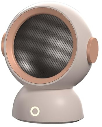 Milageto Piccola stufa elettrica per interni 1200W 17x21cm Adattatore EU 220V salvaspazio portatile per scrivania da ufficio Versatile, rosa