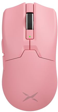 DELUX M800Ultra Wireless Gaming Mouse, 55g, PAW3395 30000DPI Sensor, 8000Hz Polling Frequency,Up to 150 Working Hours, Nordic 52840 MCU,Tri-mode, Huano Switches (Rosa - 600mAh)