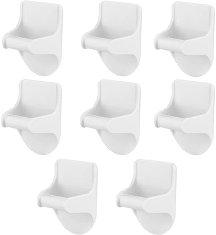 8Pcs Spray Bottle Holder Wall Mount, Adhesive Multipurpose Spray Bottle Hanger Hooks for Umbrella Towel Home Office