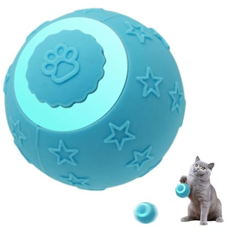 Spielzeug für Hunde mit Rollball, intelligenter Ball für Katzen, automatischer Katzenball | wiederaufladbares Spielzeug für Katzen, Katzenspielzeug mit 2 Modi für Welpen, klein