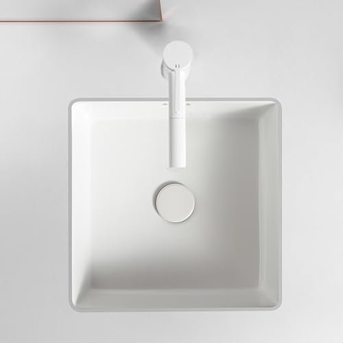 Cucina lavello completo,lavatoio ceramica,lavandino camper,Con rubinetto estraibile con valvola ad angolo caldo e freddo, di grande capacità, ideale per lavanderie, bar, garage, alberghi, ristoranti,
