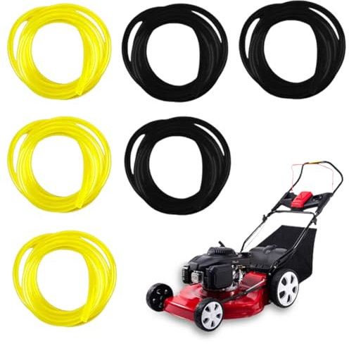 6 Pièces Tuyaux d'Essence, Durite Essence, 3 x 5 mm pour tronçonneuses, soufflantes, Tondeuse à Gazon Accessoires,1m Tuyau Durite d'essence,pour Souffleur Coupe-bordure Tronçonneuse Debroussailleuse