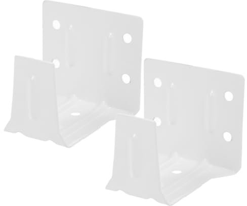 Cabilock 2-pcs White Mini Blind Mounting Brackets Window Blinds Headrail Holder Center Support for Venetian and Roller Installation