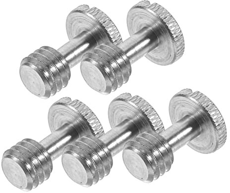 OSALADI 5pezzi Vite Per Treppiede in Ferro Vite Di Fissaggio Per Fotocamera Compatibile Con Treppiedi Monopiedi e Piastra Di Sgancio Rapido Dito Per Montaggio Stabile e Compatto