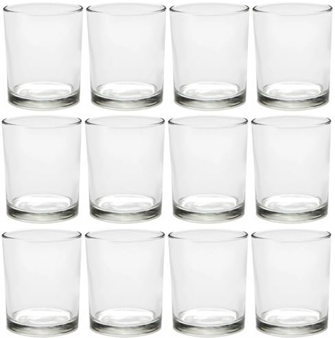 Ljusglas klarglas 12 st 240 ml för ljusstöpning och doftljus