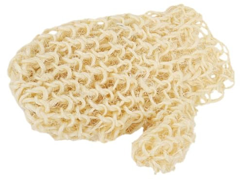 PACKOVE Guantes Exfoliantes De Cáñamo Para Ducha Guante De Baño Reutilizable Con Agarre Seguro Para Exfoliación Corporal Y Limpieza Multifuncional