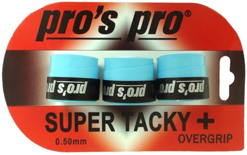 Generisch Pros Pro SUPER Tacky Plus 3er blau Tennis Griffband