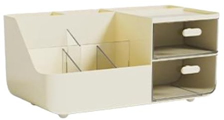TARSHYRY Kosmetische Aufbewahrungsbox, Make -up -Veranstalter Großer Kapazitätsmake up Veranstalter, Desktop Make Behälter, Box für Eitelkeitslippenstifte, Schmuck, Nagelpflege, Lidschatten, (Creme)