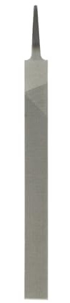 sourcing map Flat Thin Cut File 8 Double Cut Teeth High Carbon Steel Hand Rasp File Without Handle for Metal Wood Deburring Removing