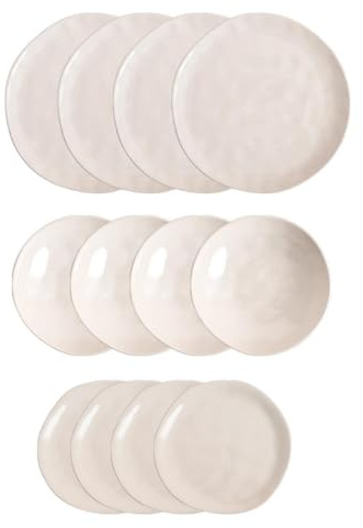 Bidasoa Cosmos Vajilla 12 Piezas Porcelana 12 Piezas - 4 Personas Loza Apto Microondas