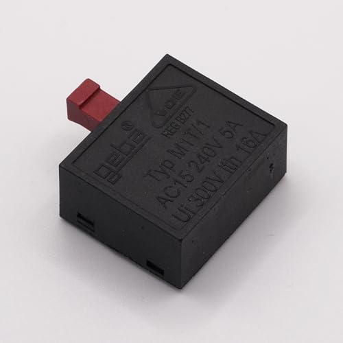 GEBA - Normal offener elektrischer Kontakt M-1T/1S NO 600.MS11.00 – Modul Trockenkontakt 16 A 300 V für Schlüsselschalter der Serien M/MS/MR/MSR/MSB + 1 Goodies Domobi (M-1T/1Ö NC)