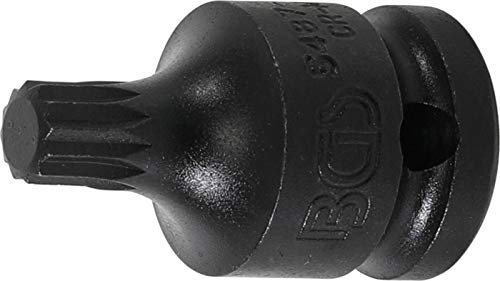 BGS 5487-M10 - Douille à embouts à choc - 12,5 mm (1/2) - denture multiple intérieure (pour XZN) M10